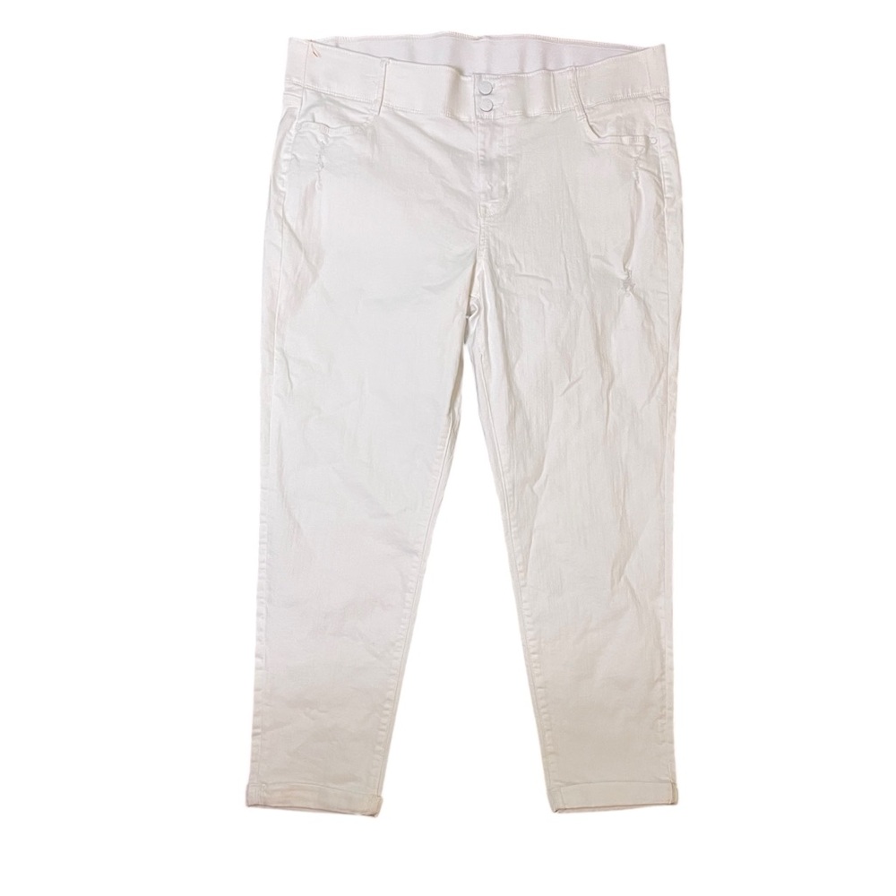 Apt. 9 Slim Ankle Jeans Stretch High Rise White 18